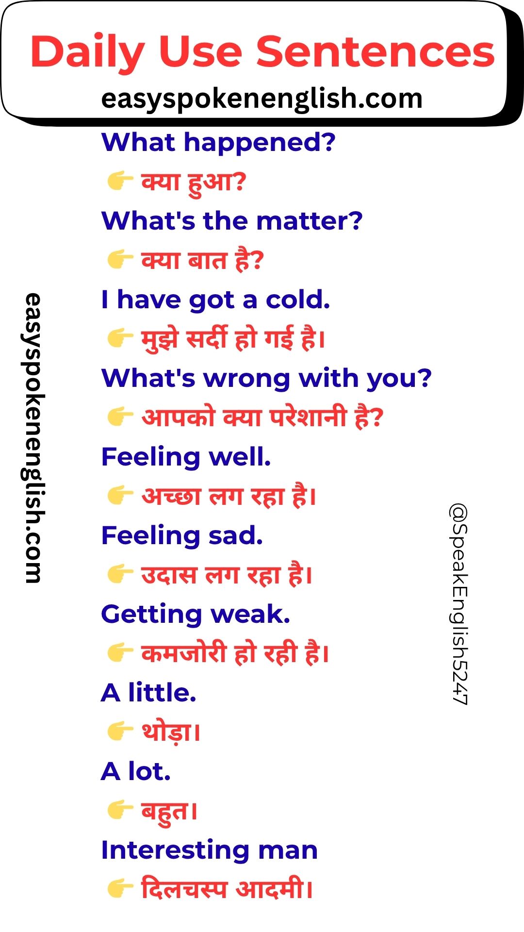 English for Beginners with Daily Sentences