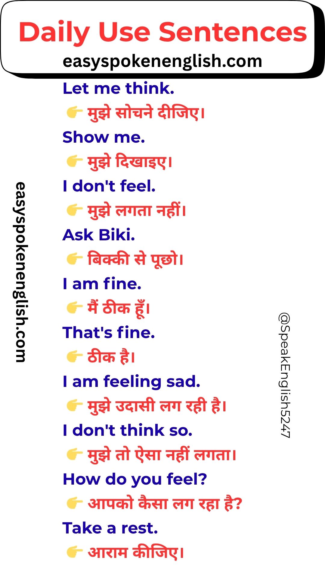 Improve Spoken English with Daily Practice