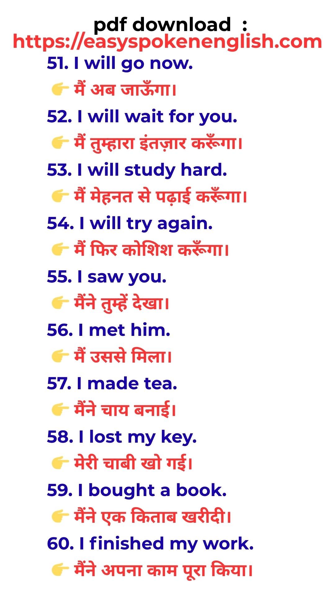 Daily Spoken English Practice Lessons